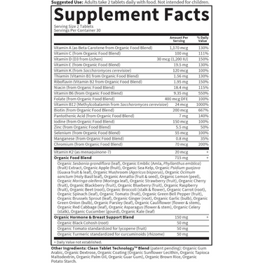 Organics Women's 40+ Multi Tablets